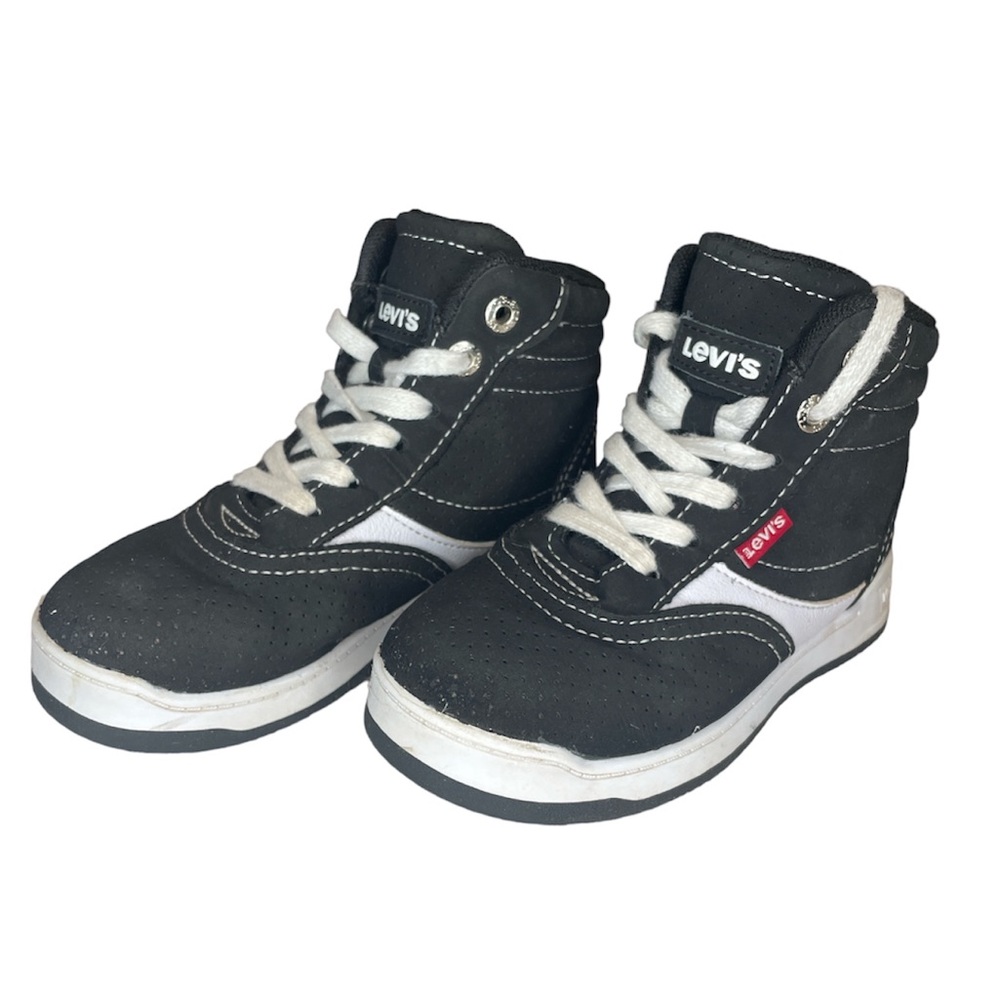 Levi’s Toddler size 10 Black and White Hightops